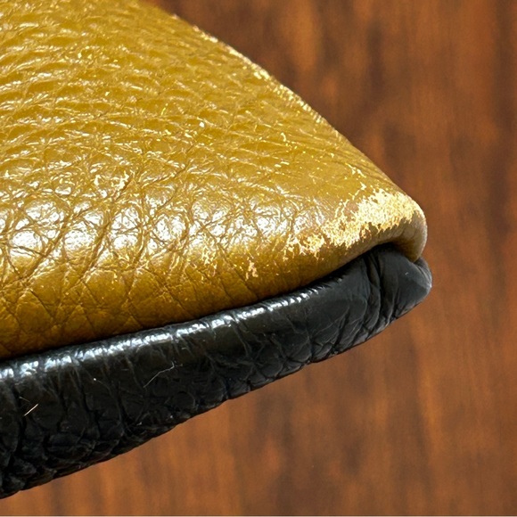 Two Vintage Leather Cushion Pillow Covers 18" x 18" - Picture 11 of 12